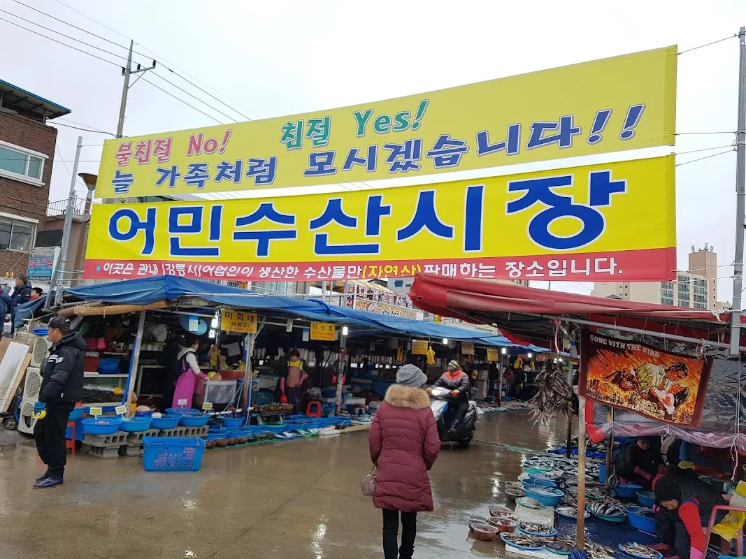 주문진종합시장 전경