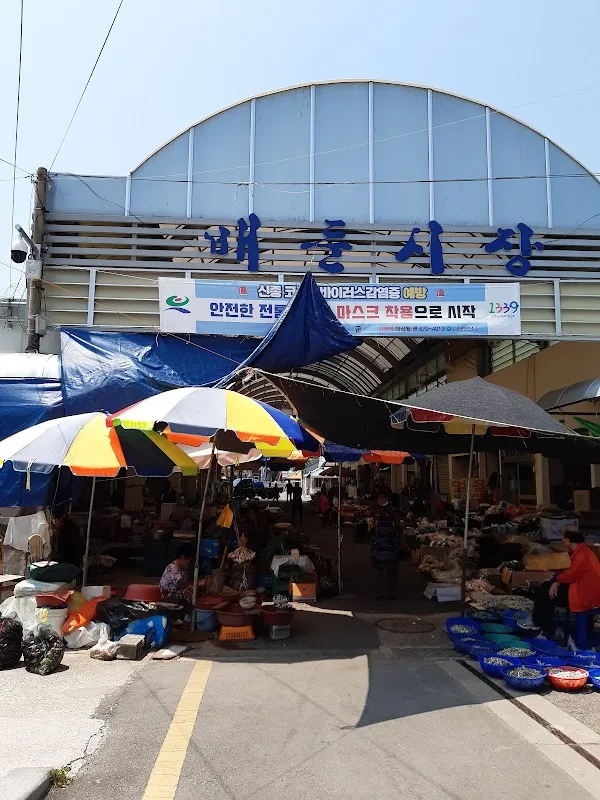 배둔시장 전경