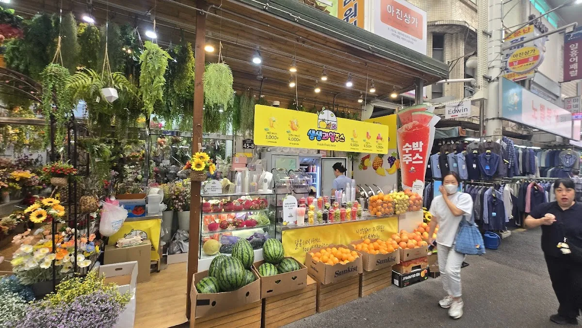 서문시장건해산물상가 전경