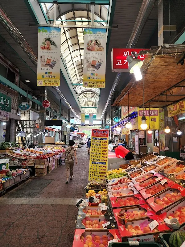 부사전통시장 전경