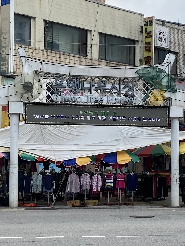 은행나무시장 전경