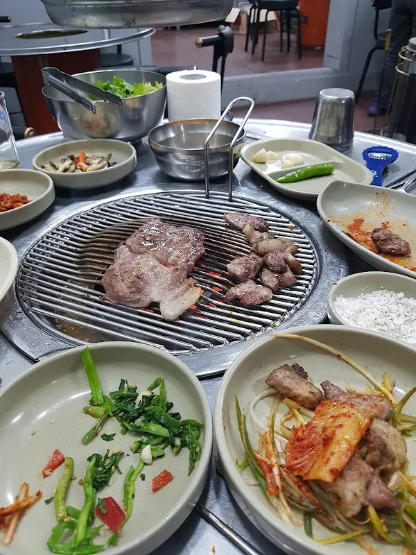 부강전통시장 전경