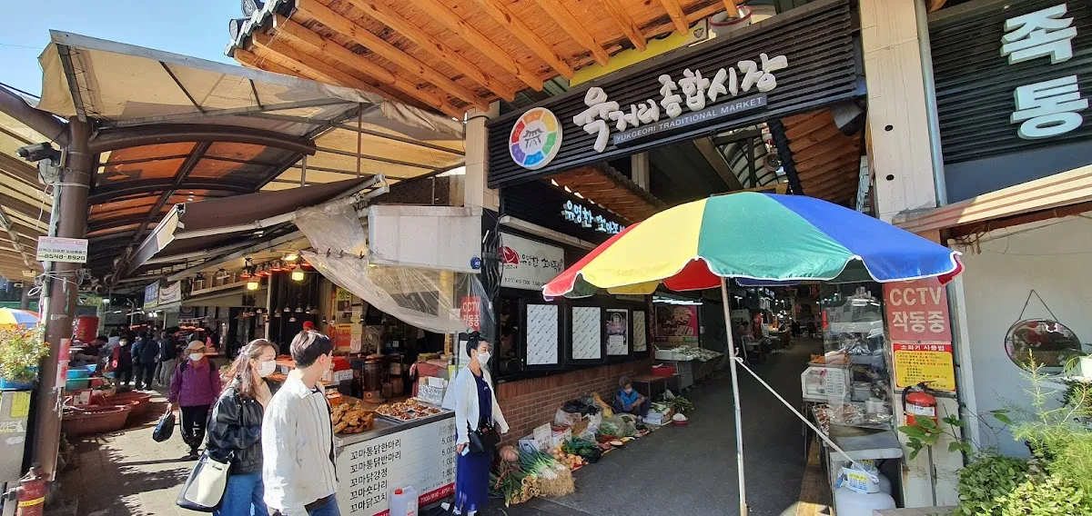 오창전통시장 전경